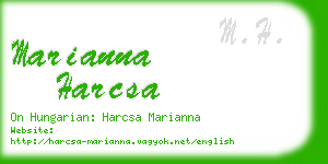 marianna harcsa business card